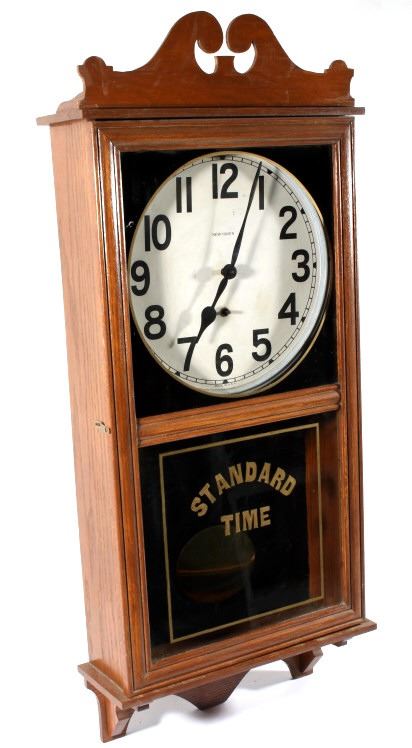New Haven Clock Company Standard Time Clock