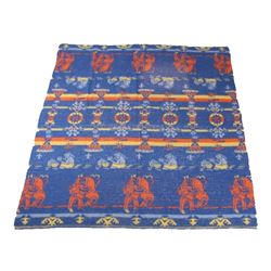 Beacon Indian Theme Bed Blanket Circa 1950's