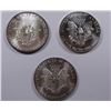 Image 2 : THREE PIECES  AMERICAN SILVER EAGLES