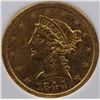Image 2 : 1844-O $5.00 GOLD LIBERTY
