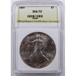 1991 AMERICAN SILVER EAGLE