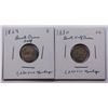 Image 1 : LOT OF TWO BUST HALF DIMES