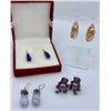 Image 1 : QVC PIERCED EARRING LOT 4 PAIRS