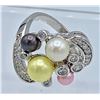 Image 2 : JOSEPH EPOSITO PEARL& CZ RING