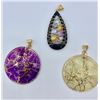 Image 1 : LOT OF THREE QVC PENDANTS