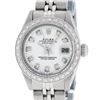 Rolex Ladies Stainless Steel White Diamond 26MM Datejust Wristwatch