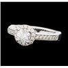 Image 1 : 1.08 ctw Diamond Ring - 14KT White Gold