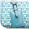 Image 4 : Bally Blue and White Monogram Canvas Leather Trim Crossbody Bag