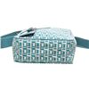 Image 7 : Bally Blue and White Monogram Canvas Leather Trim Crossbody Bag
