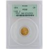 Image 1 : 1854 $1 Gold Coin PCGS MS60
