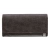 Dunhill Dark Brown Canvas Leather Bifold Long Wallet