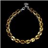 Image 2 : Natural Oval 8x6mm Top Rich Yellow Citrine Bracelet