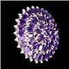 Image 3 : Natural Top Intense Purple Amethyst 120 Cts Ring