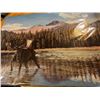 Image 1 : Print:  KING OF THE LAKE - MOOSE by Gary R. Johnson Studio