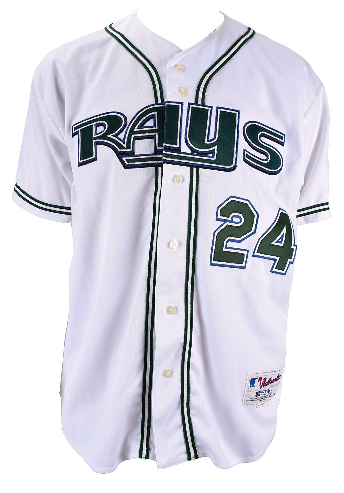 Tino Martinez Game Worn 2004 Tampa Bay Devil Rays Jersey