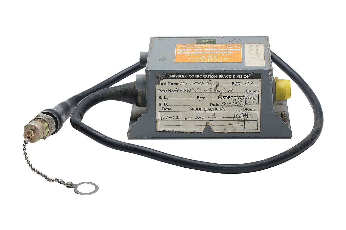 Apollo Saturn Exploding Bridge Wire Firing Unit