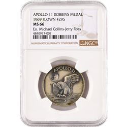 Michael Collins's Apollo 11 Flown Robbins Medal
