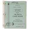 Image 2 : Charlie Duke's Training-Used Apollo 16 Lunar Module Data Card Book