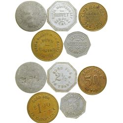 Six San Jose Tokens  (101649)