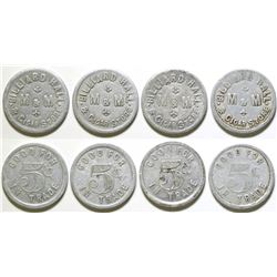 M & M Billiard Hall Tokens  (89012)