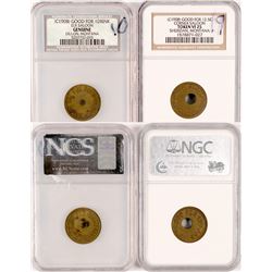 Two Montana Saloon Tokens  (101173)