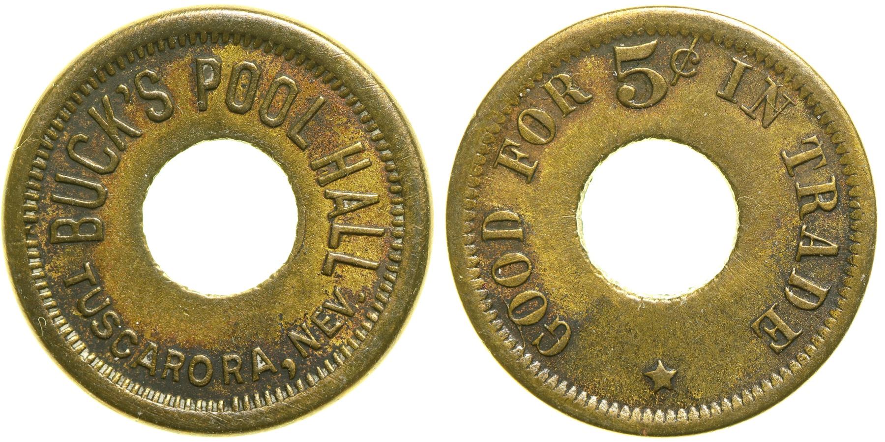 Buck's Pool Hall Token (90396)