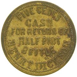 Henry Dickson Token  (101970)