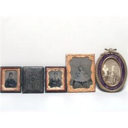 Four Vintage Photographs and Tintypes