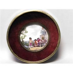 Antique Painted Meissen Dish