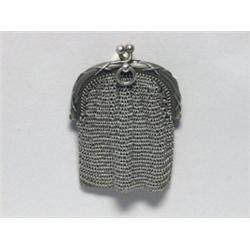 Silver Mesh Coin Purse 