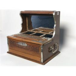 Antique Carved Oak Tantalus