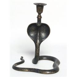 Anglo-Indian Cobra  Candlestick
