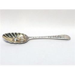 Georgian London Hallmarked Berry Spoon