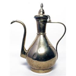 Antique Heavy Brass Coffee Ewer