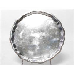 British Sterling Footed Card tray