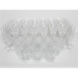 Cut Crystal Ware  48 Pieces