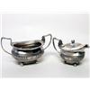 Image 1 : Georgian Sterling Cream and Sugar