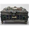 Image 2 : Decorated Metal Jewel Casket