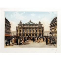 Antique Tinted Etching