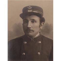 Photograph:  Late 19th C. Train Conductor