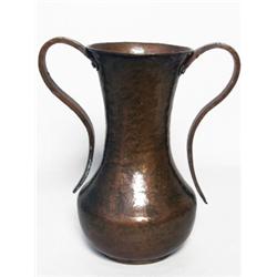 Metalware:  Hand Beaten Copper Vase