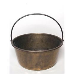 Antique Brass Maple Sugar Pail