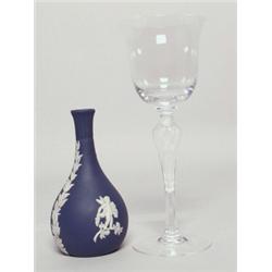 Wedgwood Vase & Wine Glass
