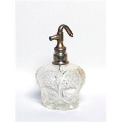 Perfume Bottle:  Antique Cut Crystal