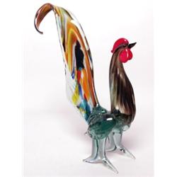 Vintage Glass Cockerel