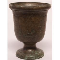 European 18th C. Bronze Mortar