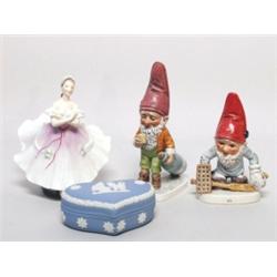 Estate China:  Two Goebel Leprechauns