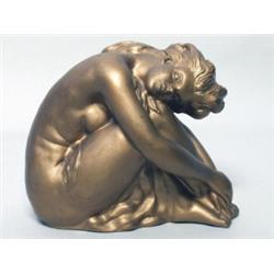 Art Nouveau Plaster Figure of a Draped Nude