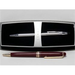 Pens: A Montblanc and Cross