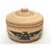 Image 1 : Nootka Circular Lidded Nob Top Basket